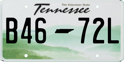 TN license plate B4672L