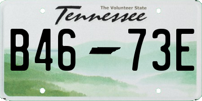 TN license plate B4673E