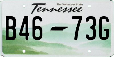 TN license plate B4673G