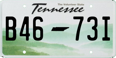 TN license plate B4673I