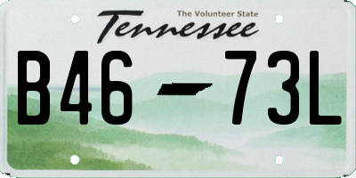 TN license plate B4673L