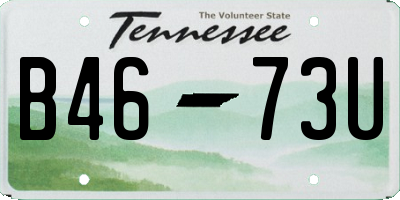 TN license plate B4673U