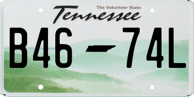 TN license plate B4674L