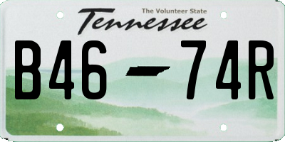TN license plate B4674R