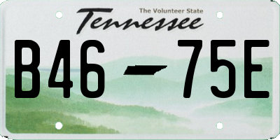 TN license plate B4675E