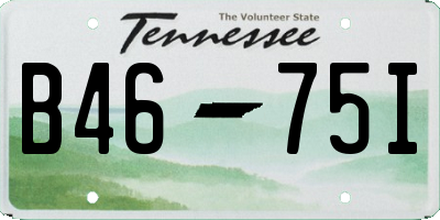 TN license plate B4675I