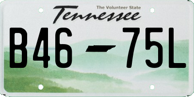 TN license plate B4675L