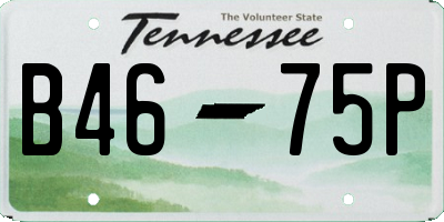 TN license plate B4675P