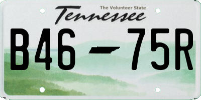 TN license plate B4675R