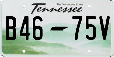 TN license plate B4675V
