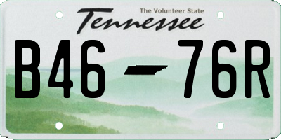 TN license plate B4676R