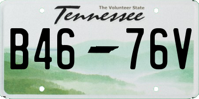 TN license plate B4676V