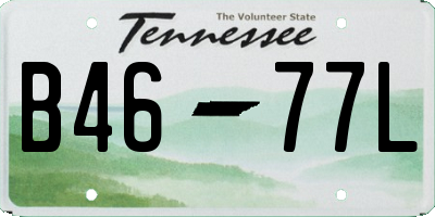 TN license plate B4677L