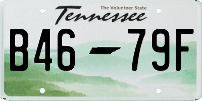 TN license plate B4679F