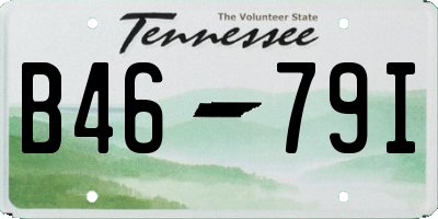 TN license plate B4679I