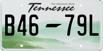 TN license plate B4679L
