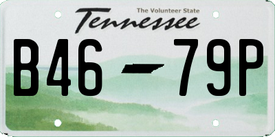 TN license plate B4679P