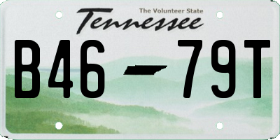 TN license plate B4679T