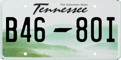 TN license plate B4680I
