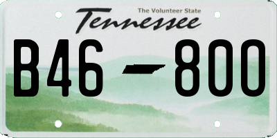 TN license plate B4680O