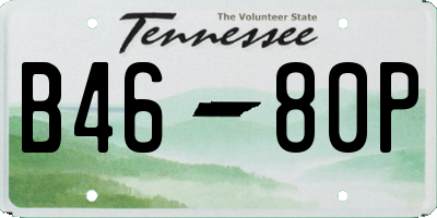 TN license plate B4680P