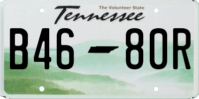 TN license plate B4680R