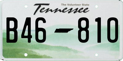 TN license plate B4681O