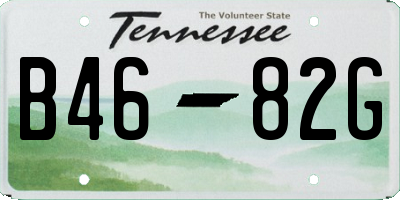 TN license plate B4682G