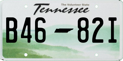 TN license plate B4682I