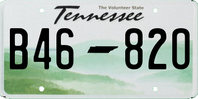 TN license plate B4682O