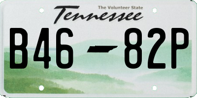 TN license plate B4682P