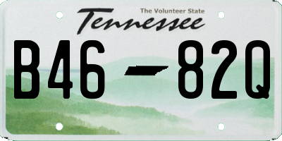 TN license plate B4682Q