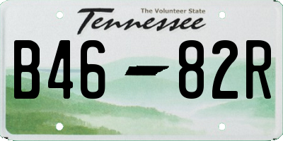 TN license plate B4682R
