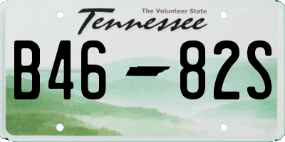TN license plate B4682S