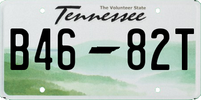 TN license plate B4682T