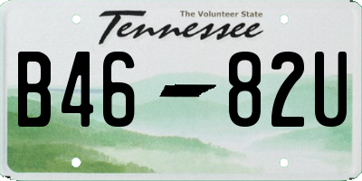 TN license plate B4682U