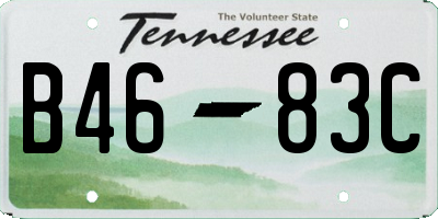 TN license plate B4683C
