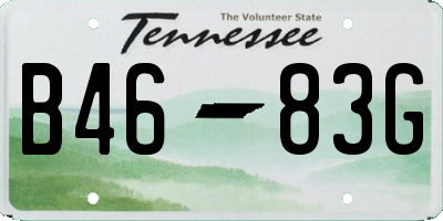 TN license plate B4683G