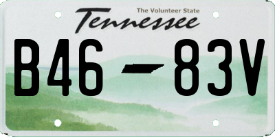 TN license plate B4683V