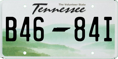 TN license plate B4684I