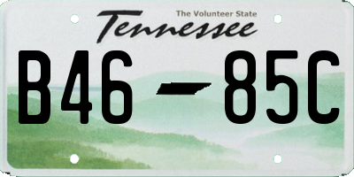 TN license plate B4685C
