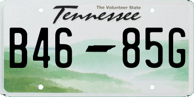 TN license plate B4685G