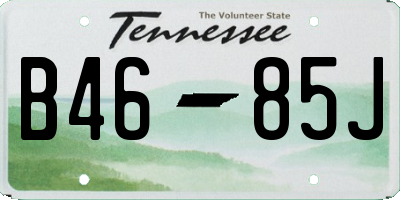 TN license plate B4685J