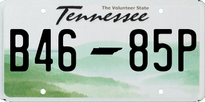 TN license plate B4685P