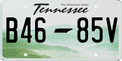 TN license plate B4685V