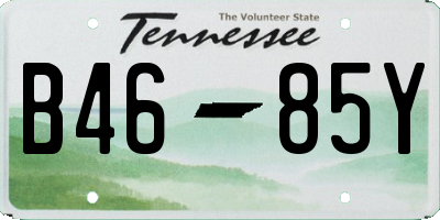 TN license plate B4685Y
