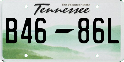 TN license plate B4686L
