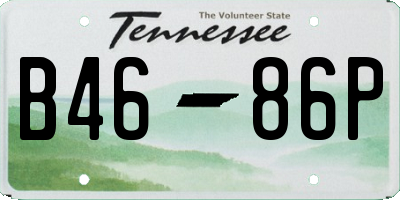 TN license plate B4686P