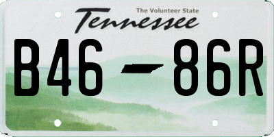 TN license plate B4686R