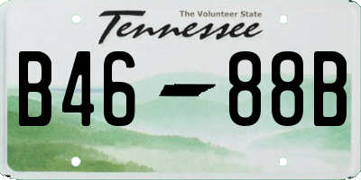 TN license plate B4688B